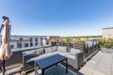 Sonnige Dachterrasse ... - Wohnen direkt am Wasser: „Stilvolle 3‑Zimmer-Penthousewohnung mit Elbblick“