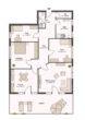 Grundriss - Wohnen und Gewerbe unter einem Dach: „Geräumige 4‑Zimmer-Wohnung mit sonniger Dachterrasse“