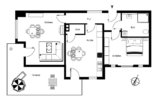 Souterrain - Altersgerechtes Wohnen (Ü60): „Großzügige 2‑Zimmer-Souterrainwohnung in der Villa Luise“